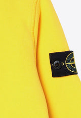 Stone Island Junior Boys Compass Patch Sweatshirt Yellow 8116613-C20/P_STONE-V0030