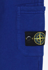 Stone Island Junior Boys Compass Patch Track Pants Blue 8116615-B20/P_STONE-V0022