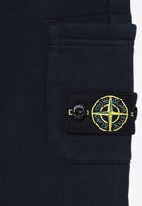 Stone Island Junior Boys Compass Patch Track Pants Blue 8116615-C20/P_STONE-V0020