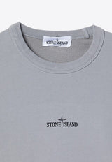 Stone Island Junior Boys Compass Print Sweatshirt Gray 8116621-B21/P_STONE-V0064