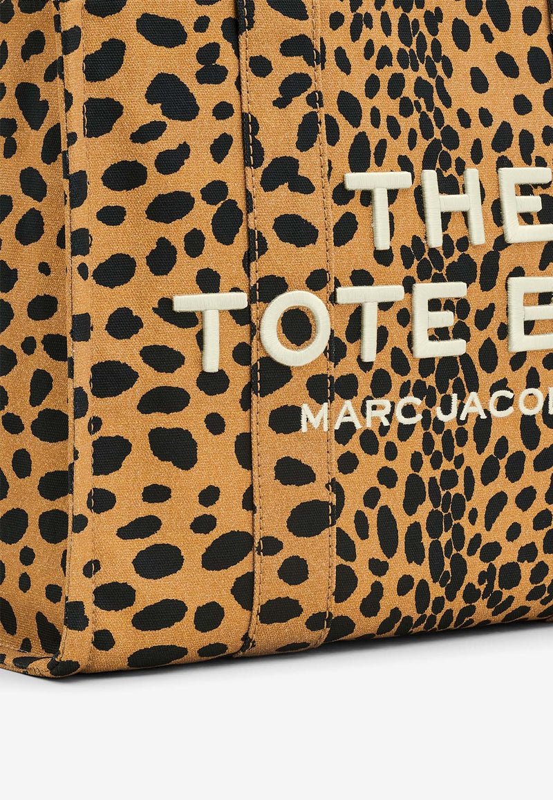 Marc Jacobs Large Cheetah Canvas Tote Bag Beige 2R4HTT030H03_002