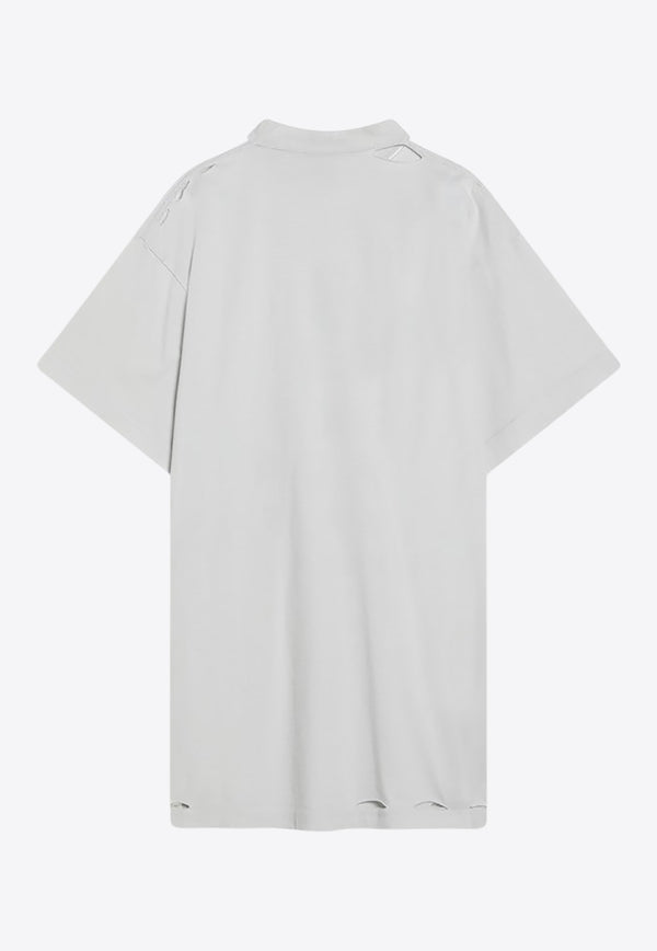 Balenciaga Optical Logo Oversized T-shirt White 811688TRVU6/Q_BALEN-9081