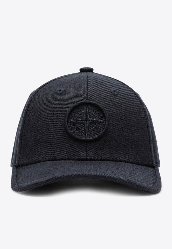 Stone Island Junior Boys Embossed Compass Baseball Cap Blue 811691263/P_STONE-V0020