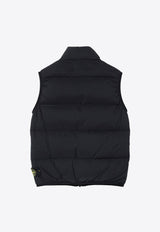 Stone Island Junior Boys Zip-Up Down Vest Black 8116G03-B28/P_STONE-V0029