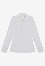 Burberry Buttoned Poplin Shirt White 8117134158871/R_BURBE-A1462