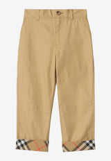 Burberry Kids Boys Pants with Check-Motif Beige 8117169170894/S_BURBE-B9719