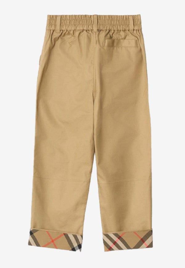 Burberry Kids Boys Pants with Check-Motif Beige 8117169170894/S_BURBE-B9719
