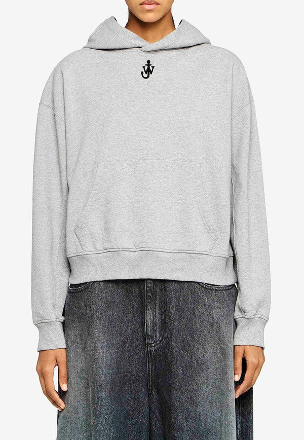 JW Anderson Anchor Embroidered Hooded Sweatshirt Gray JW0216PG1719_907