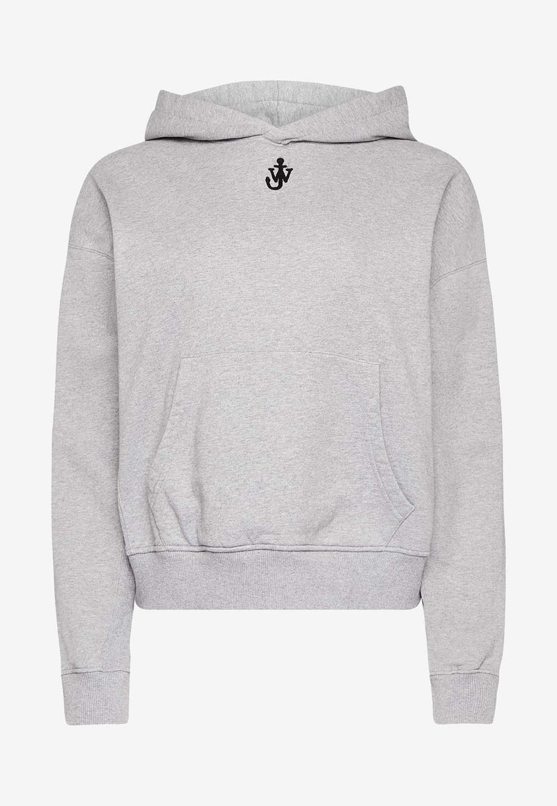 JW Anderson Anchor Embroidered Hooded Sweatshirt Gray JW0216PG1719_907