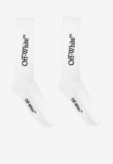 Off-White Logo Ribbed Socks White OMRA08JC99KNI001_0110