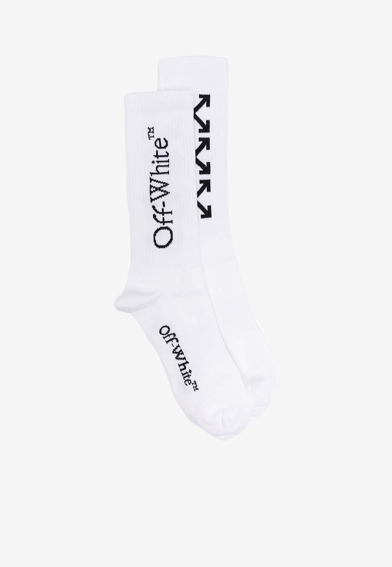 Off-White Triple Arrows Ribbed Socks White OMRA08JS25KNI002_0110