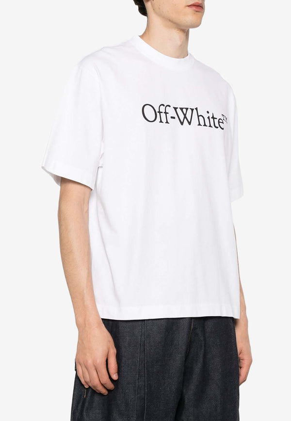 Off-White Big Bookish Skate Crewneck T-shirt White OMAA120C99JER008_0110