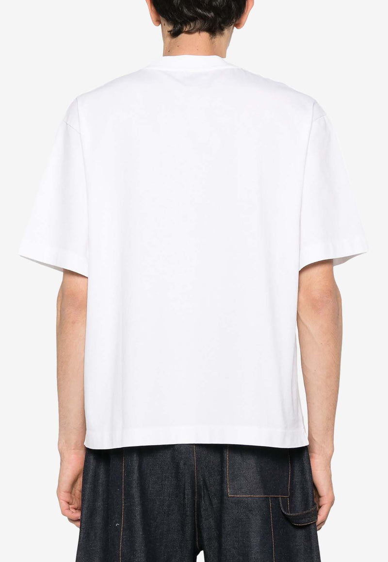 Off-White Big Bookish Skate Crewneck T-shirt White OMAA120C99JER008_0110