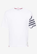 Thom Browne Snake 4-bar Crewneck T-shirt White MJS278E01454_100