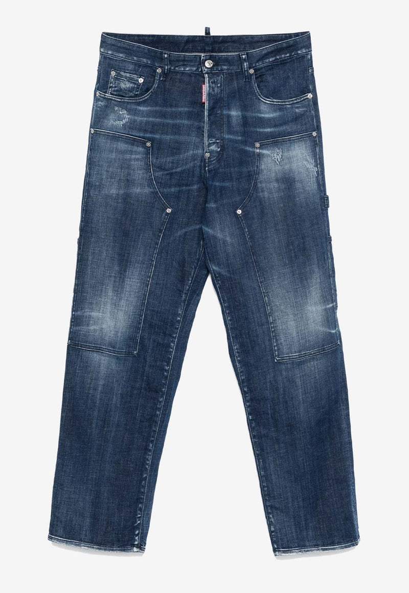 Dsquared2 Carpenter Washed Jeans Navy S71LB1594S30342_470