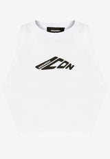 Dsquared2 Signature Icon Cropped Tank Top White S80NL0004D20033_100