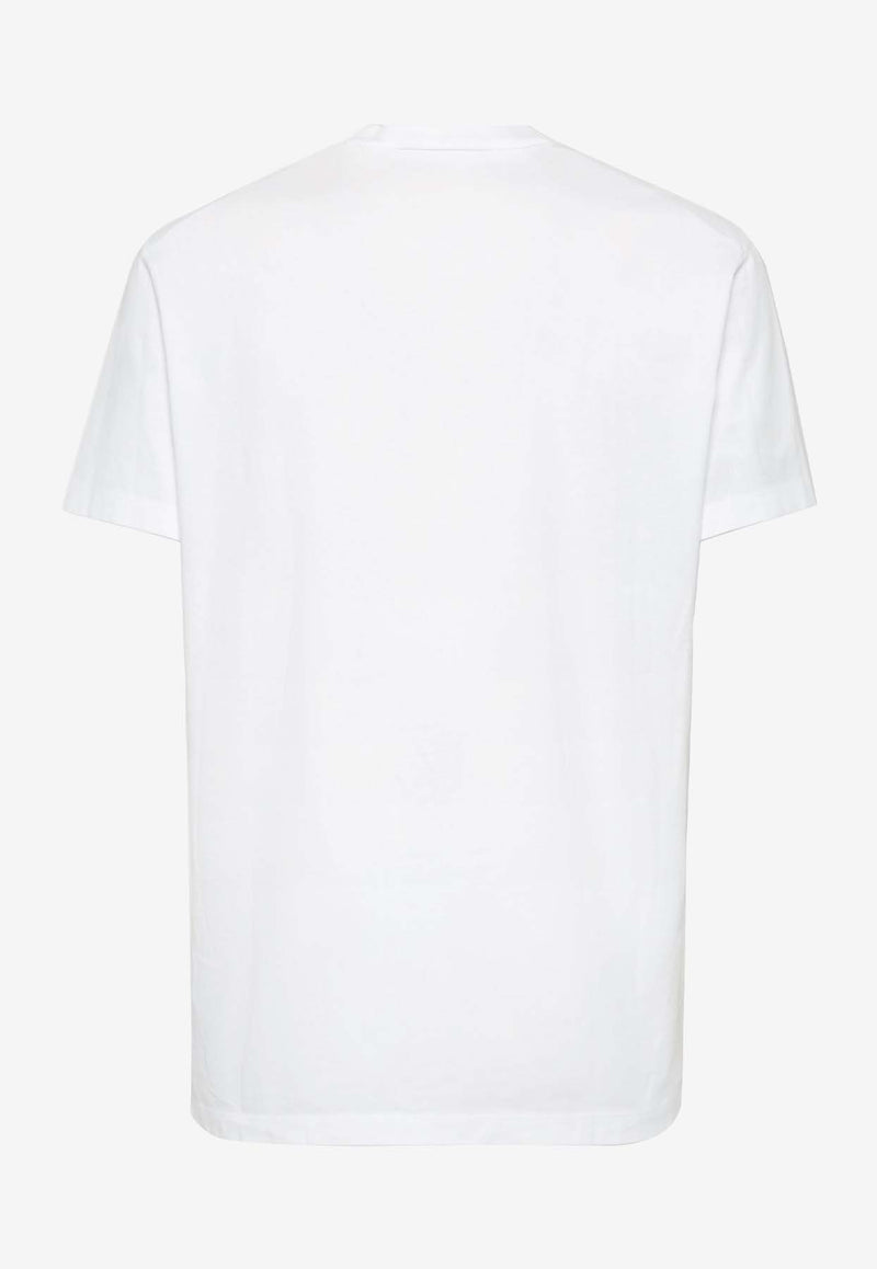 Dsquared2 Velvet Logo T-shirt White S74GD1394D20020_100