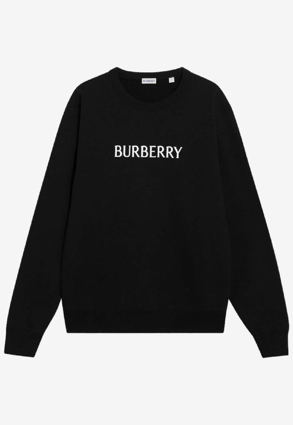Burberry Slim Terry-Effect Crewneck Sweatshirt Black 8119000170778/S_BURBE-A1189