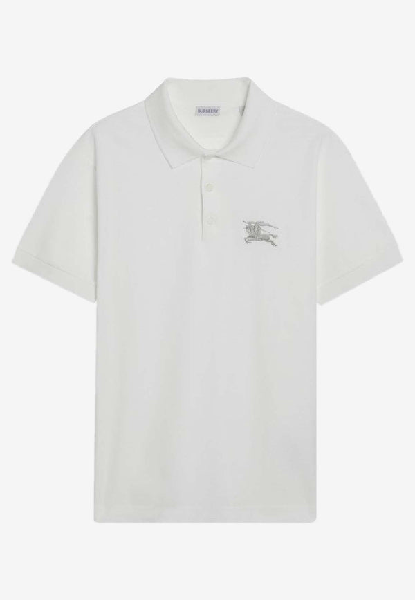 Burberry Embroidered EKD Polo T-shirt White 8119009121046/S_BURBE-B7078