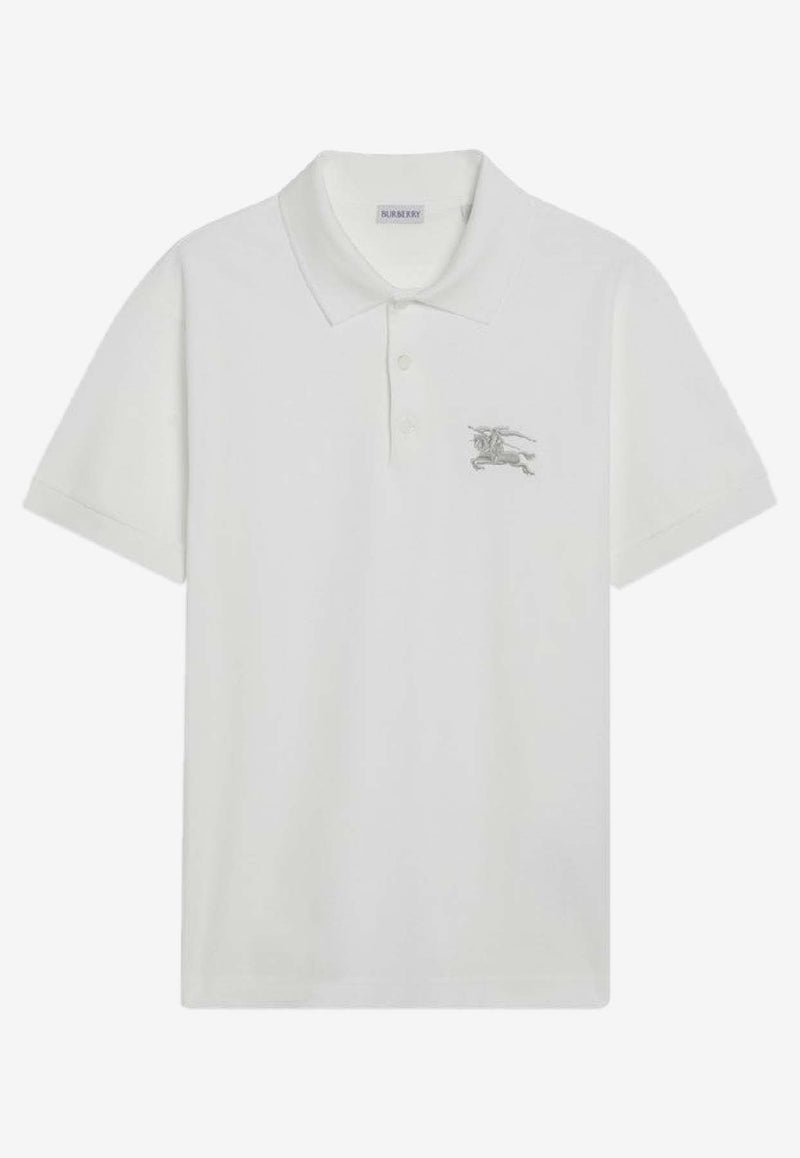 Burberry Embroidered EKD Polo T-shirt White 8119009121046/S_BURBE-B7078
