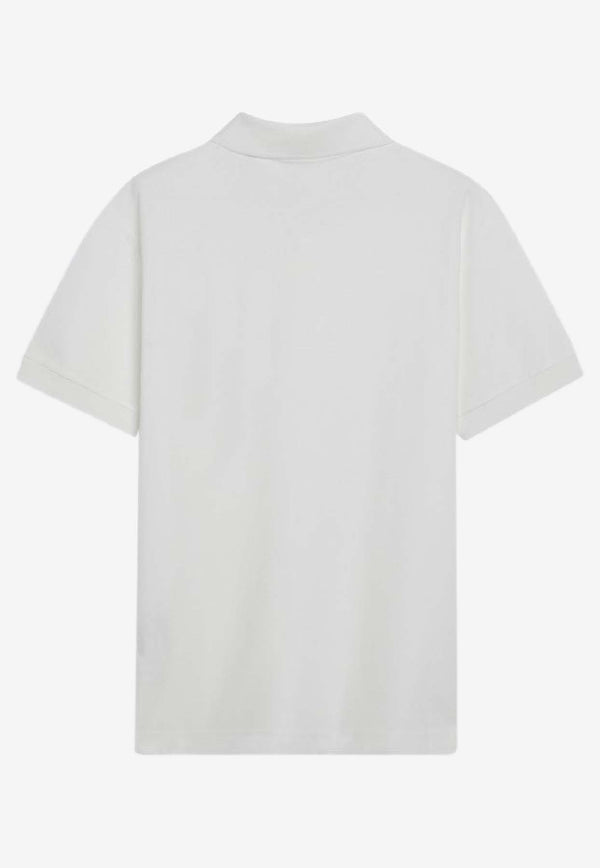 Burberry Embroidered EKD Polo T-shirt White 8119009121046/S_BURBE-B7078