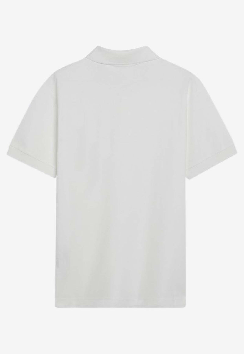 Burberry Embroidered EKD Polo T-shirt White 8119009121046/S_BURBE-B7078