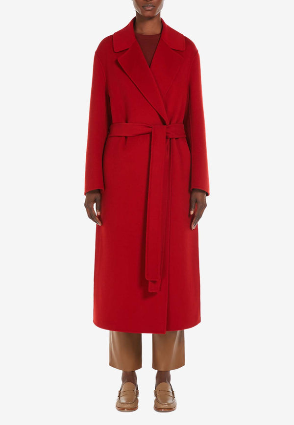 S Max Mara Livia Wool Wrap Coat Red 2519011011600LIVIA_79