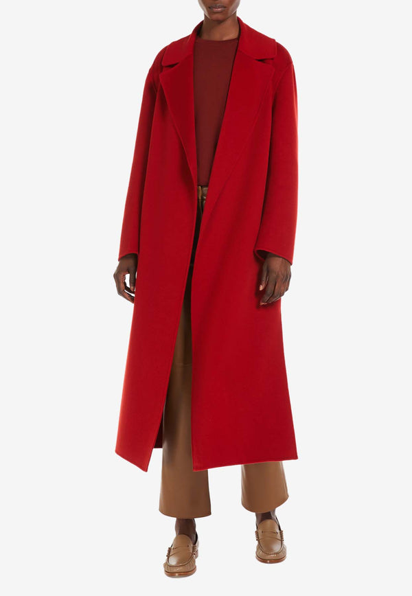 S Max Mara Livia Wool Wrap Coat Red 2519011011600LIVIA_79