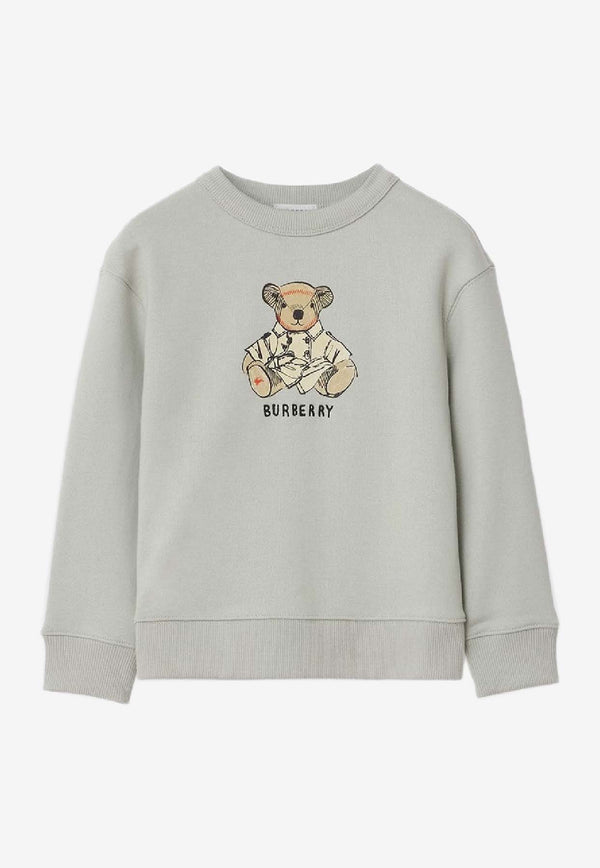 Burberry Kids Boys Trench Bear Sweatshirt Gray 8119407148165/S_BURBE-C4364