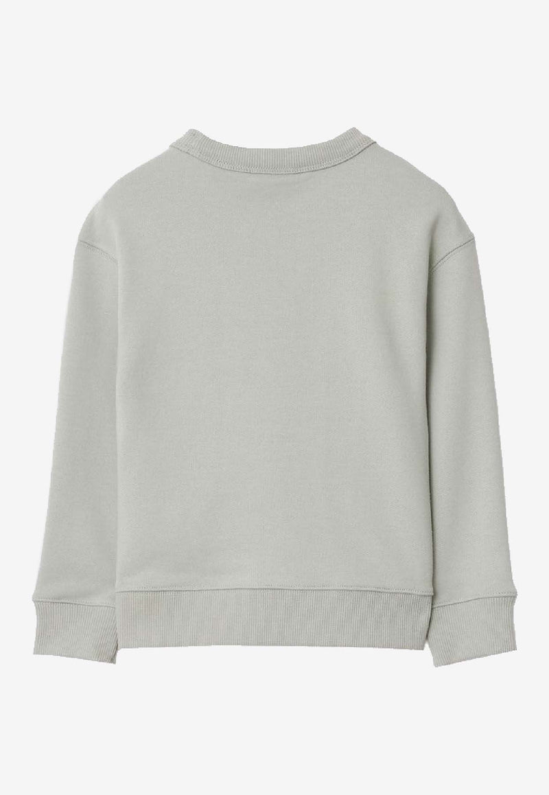 Burberry Kids Boys Trench Bear Sweatshirt Gray 8119407148165/S_BURBE-C4364