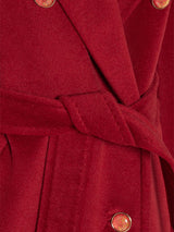 Max Mara Ticino Double-Breasted Coat Red 2511011021600TICINO_011