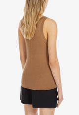 Max Mara Eliadi Ribbed Wool Tank Top Camel 2511361021600ELIADI_005