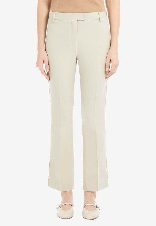 Max Mara Fatina Viscose-Blend Pants Beige 2519131121600FATINA_38