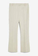 Max Mara Fatina Viscose-Blend Pants Beige 2519131121600FATINA_38