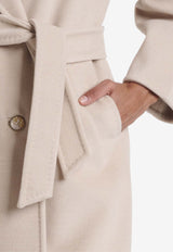 Max Mara Ticino Double-Breasted Coat Sand 2511011021600TICINO_012