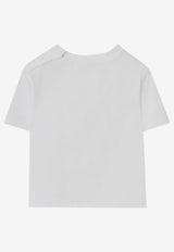 Burberry Kids Girls EKD Print Logo T-shirt White 8121196153156/S_BURBE-A1464