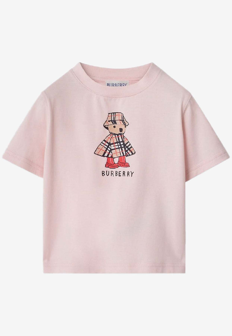 Burberry Kids Baby Girls Rainy Day Bear T-shirt Pink 8121207153156/S_BURBE-A1439