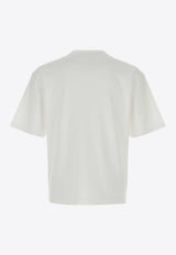 Prada Logo Embroidered T-shirt White UJN837SWM2240_F0009