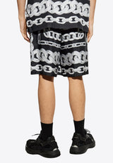 شورت من الحرير بشعار ميدوسا تشينز