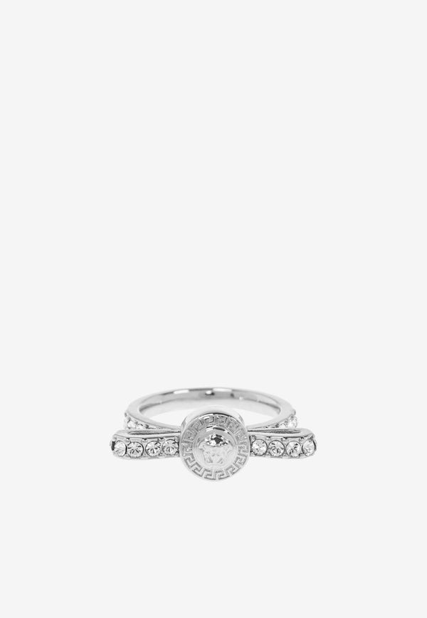 Versace Crystal Gianni Ribbon Ring 1018965 1A00621-4JEE0