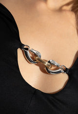 فستان جيسا طويل بقَصة عنق عميقة