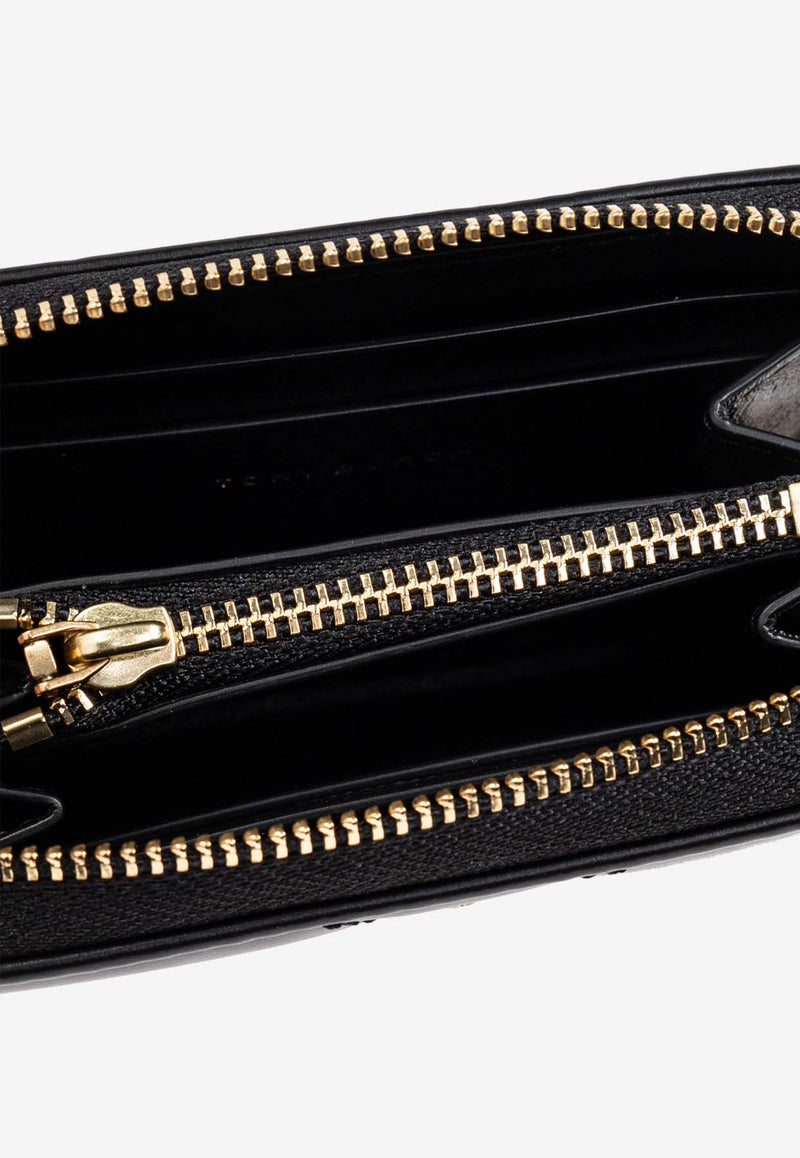 Small Kira Quilted Zip-Around Wallet