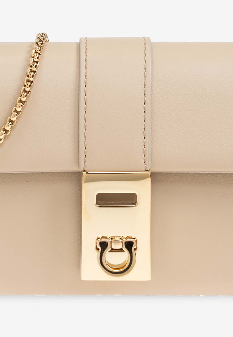 Hug Leather Chain Clutch