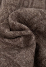 Salvatore Ferragamo Monogram Cashmere Scarf Beige 320955 SR SPACE MON 779230-CLAY STONE