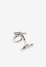 Salvatore Ferragamo Gancini Logo Cufflinks Silver 770381 CLNK EVO 780311-PLD