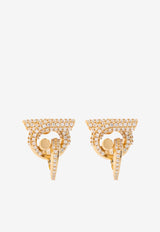 Gancini Crystal Embellished Earrings