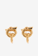 Gancini Crystal Embellished Earrings