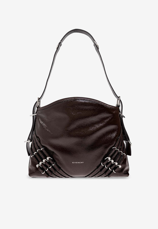 Medium Voyou Patent Leather Shoulder Bag
