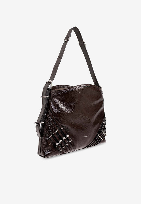 Medium Voyou Patent Leather Shoulder Bag