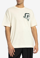 Givenchy College Logo T-shirt Cream BM71M G3YPD-272